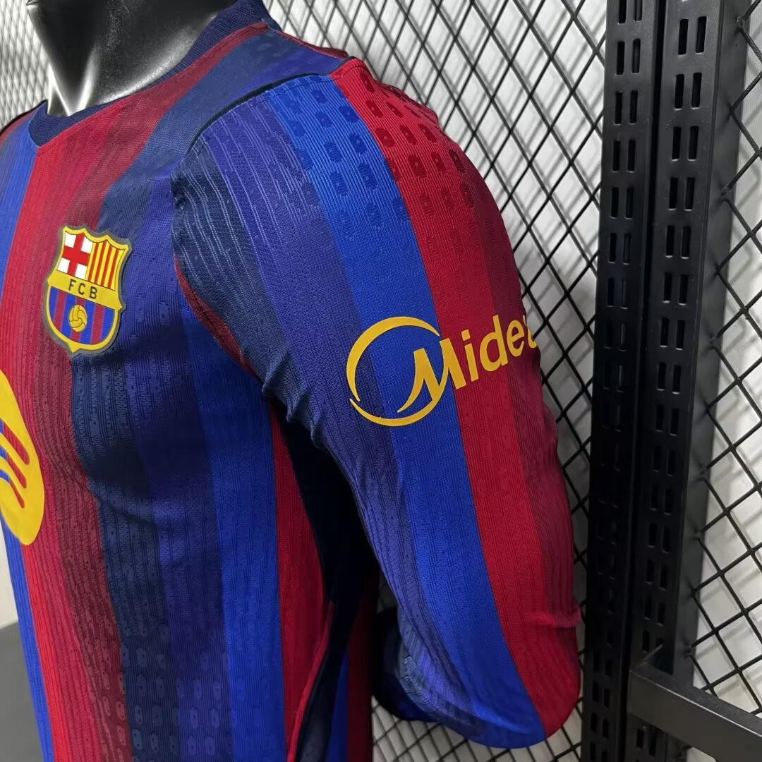 Player Version Barcelona 26/27 Home Long Sleeves S-3XL