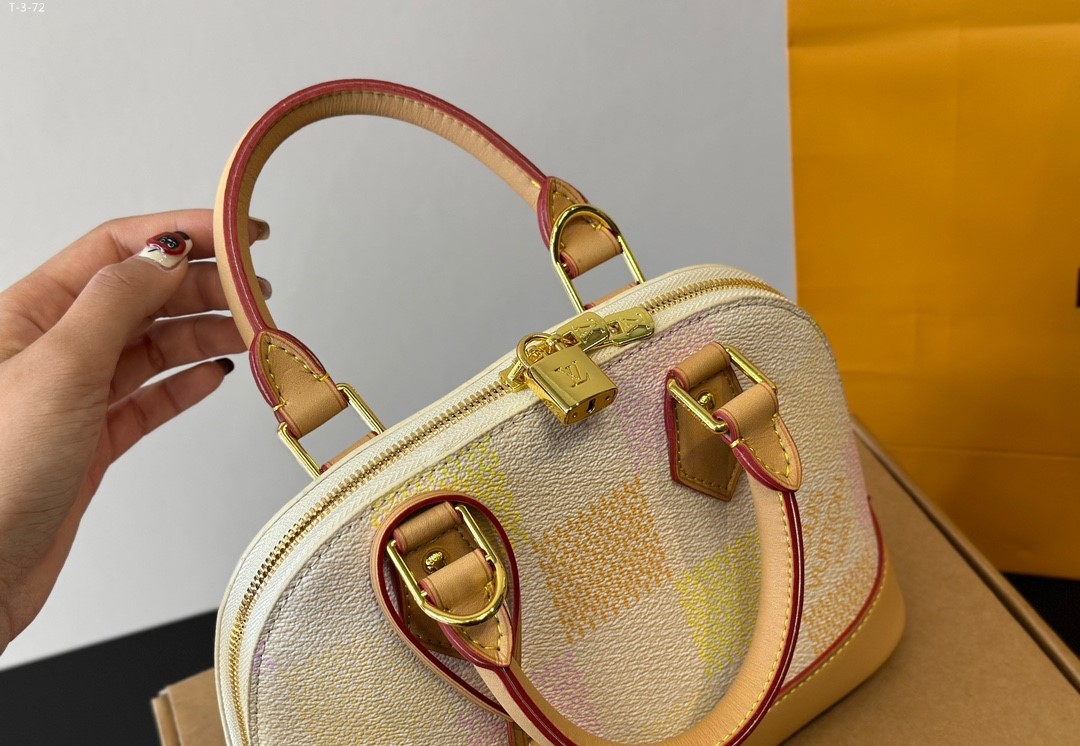 Louis Vuitton Alma Bb Damier Canvas Peach 23Cm N40516