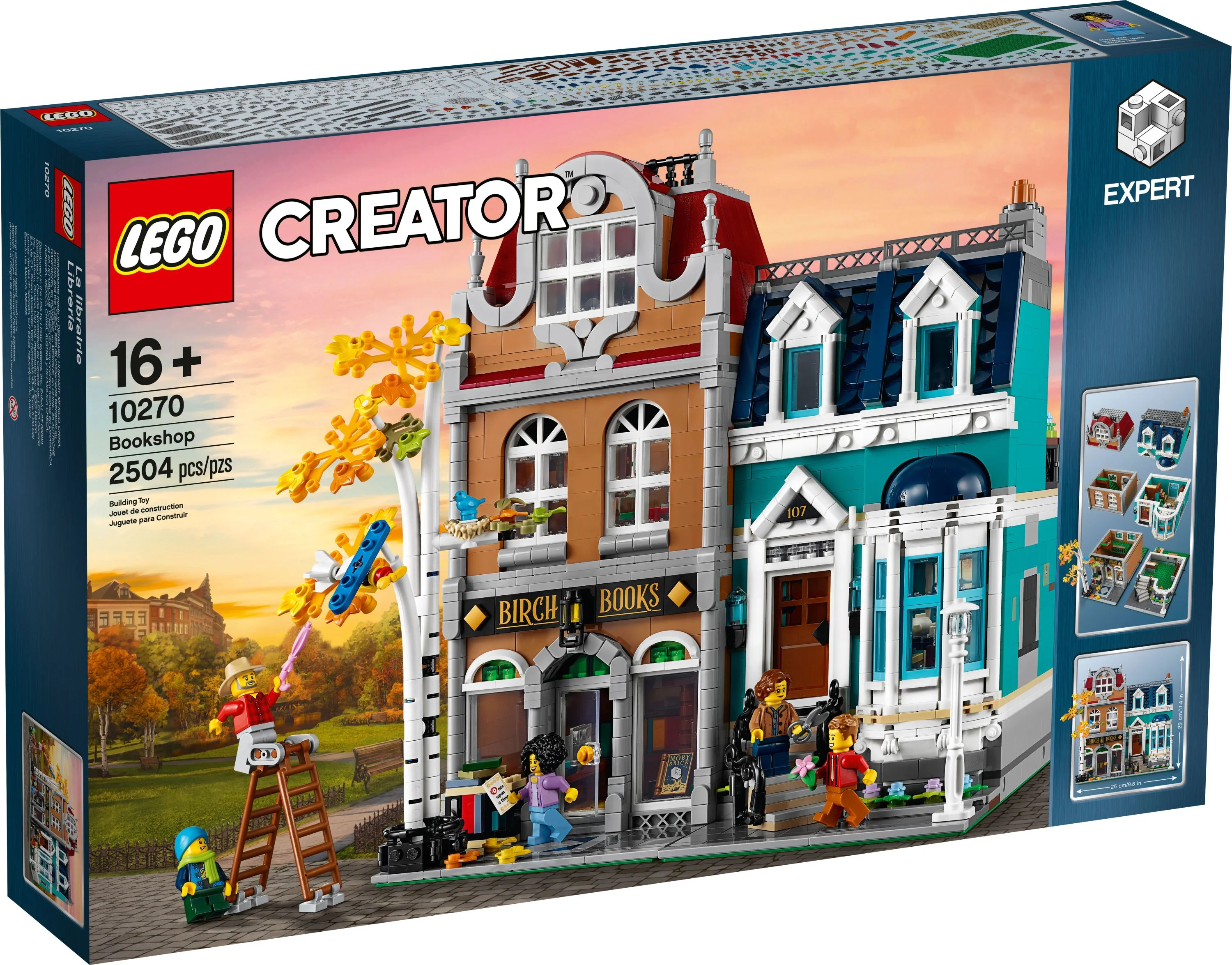 LEGO Creator Expert Bookshop 10270 Modular Building, Home Décor Display Set for Collectors, Advanced Collection, Gift Idea for 16 plus Year Olds