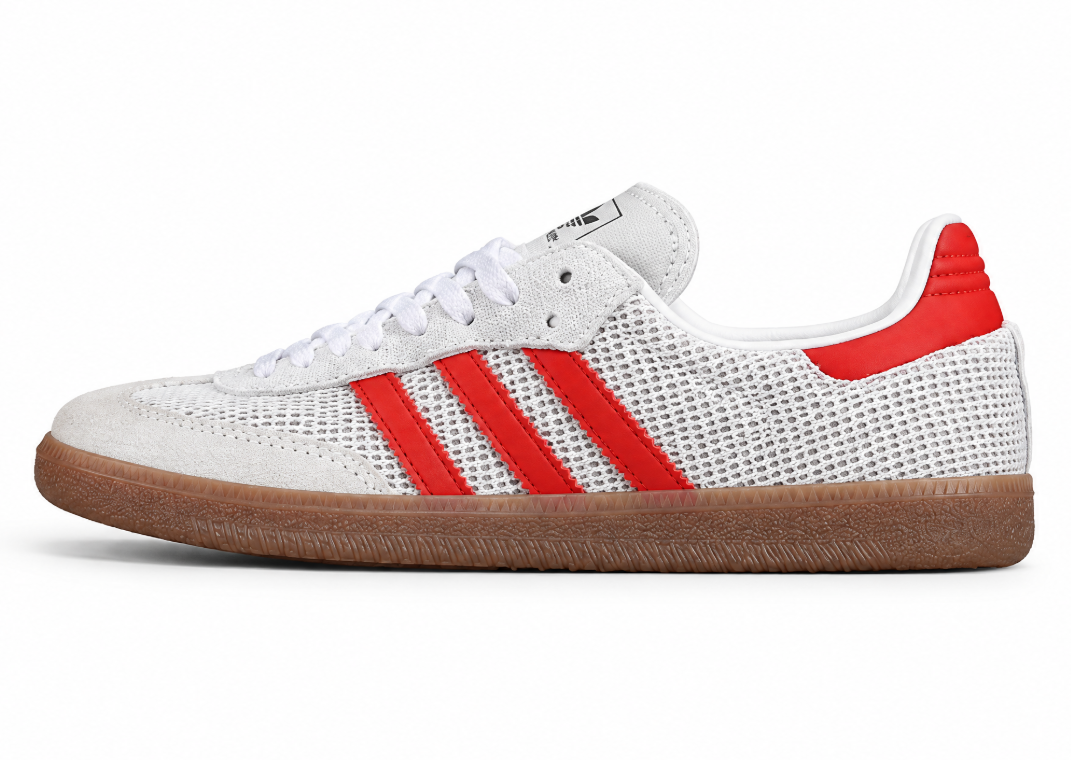 Adidas Samba Og Crystal White/Preloved Red/Gum IG1380