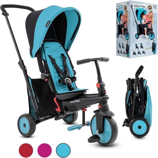 Toddler Tricycle Stroller, Compact Bike Stroller for Kids, Push Tricycle Kids Stroller, Toddler Bike, Baby Tricycle for 1, 2, 3 Years Old (Multiple Model and Color Options Available)