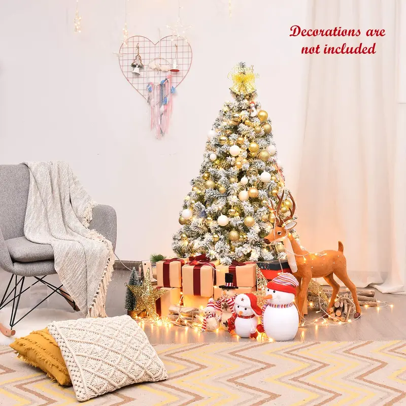 Pre-Lit Artificial Christmas Tree — Available in 6 ft, 7.5 ft, and 9 ft Heights with 360° Quick-Connect Power System