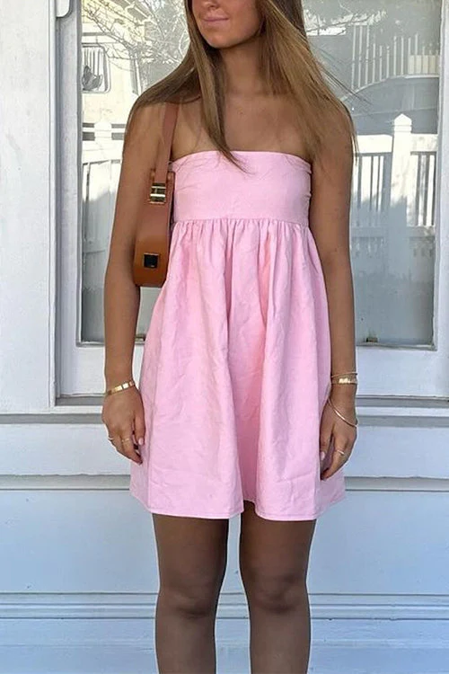 Strapless A-Line Mini Dress | Chic & FlatteringClistos