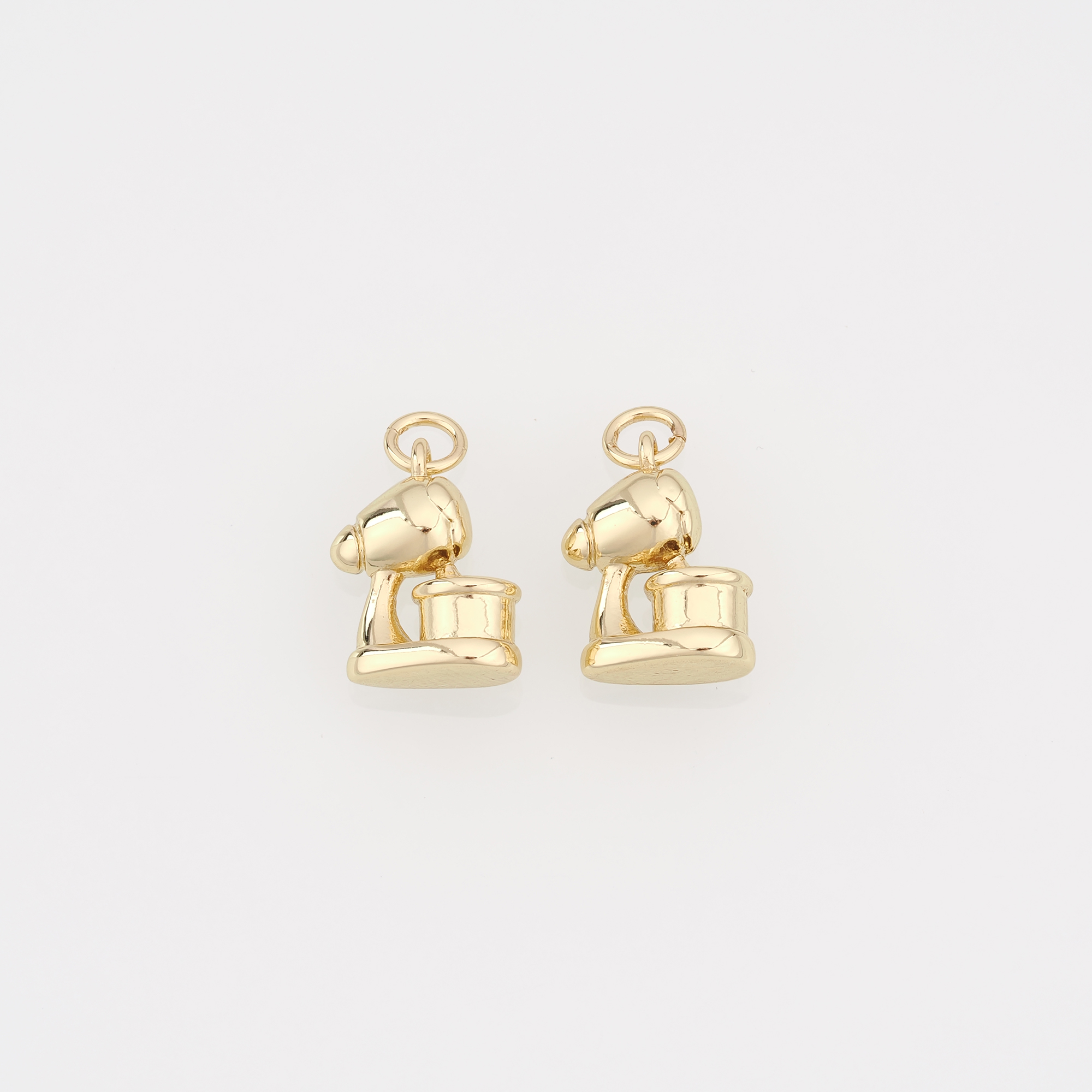 18K Gold Filled Blender Pendant,Dainty Blender Charm Earrings Necklace for DIY Jewelry Making Supply