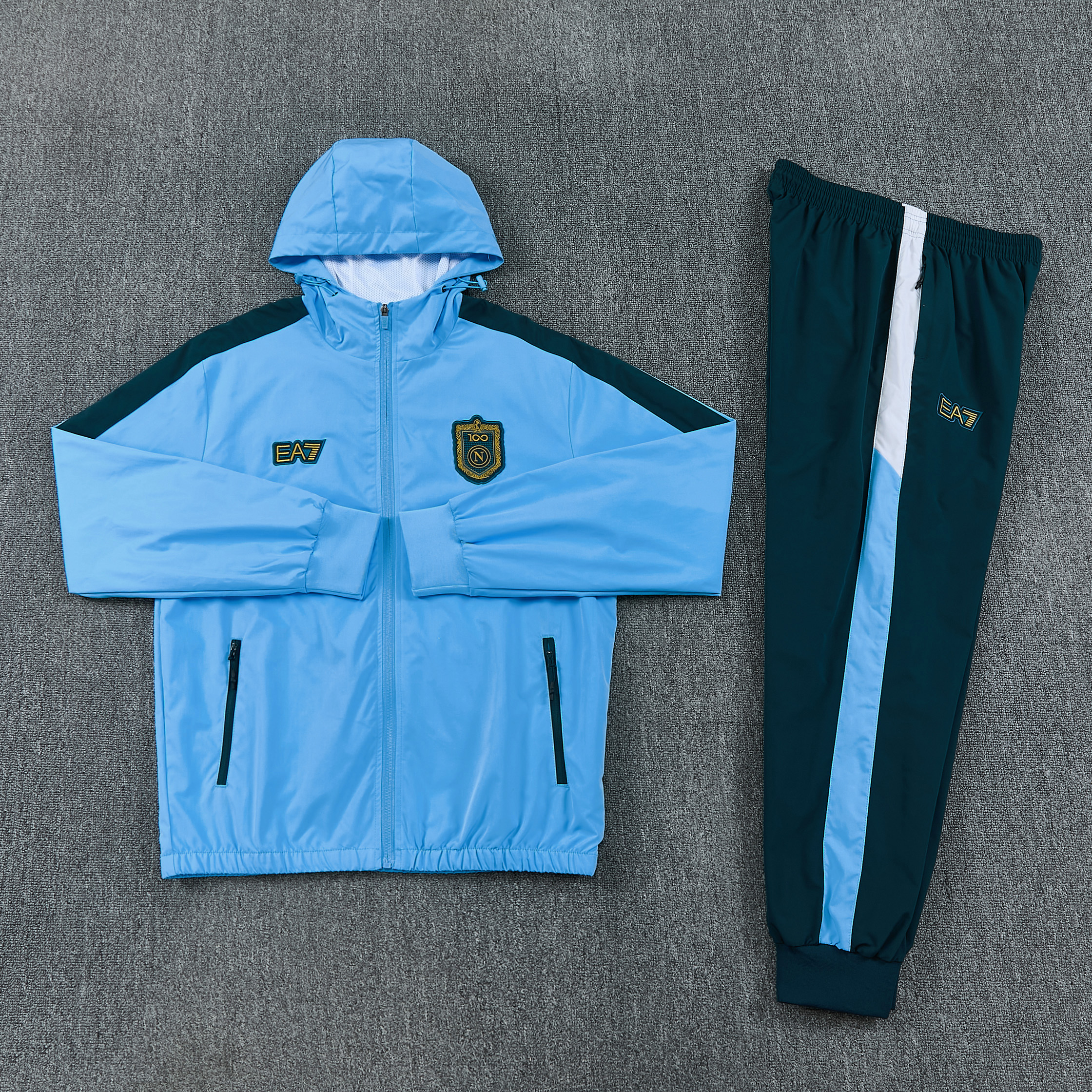 Napoli 26/27 Taining Suit Full Zipper Windbreaker Hoodie