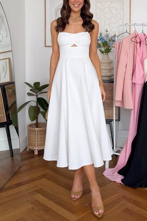 Cut-Out A-Line Midi DressClistos