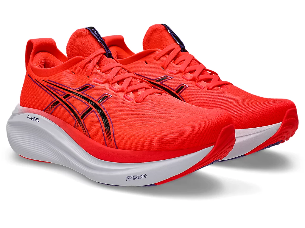 ASICS GEL-NIMBUS 27 Running Shoes FLASH RED/BLACK 1011B958-600