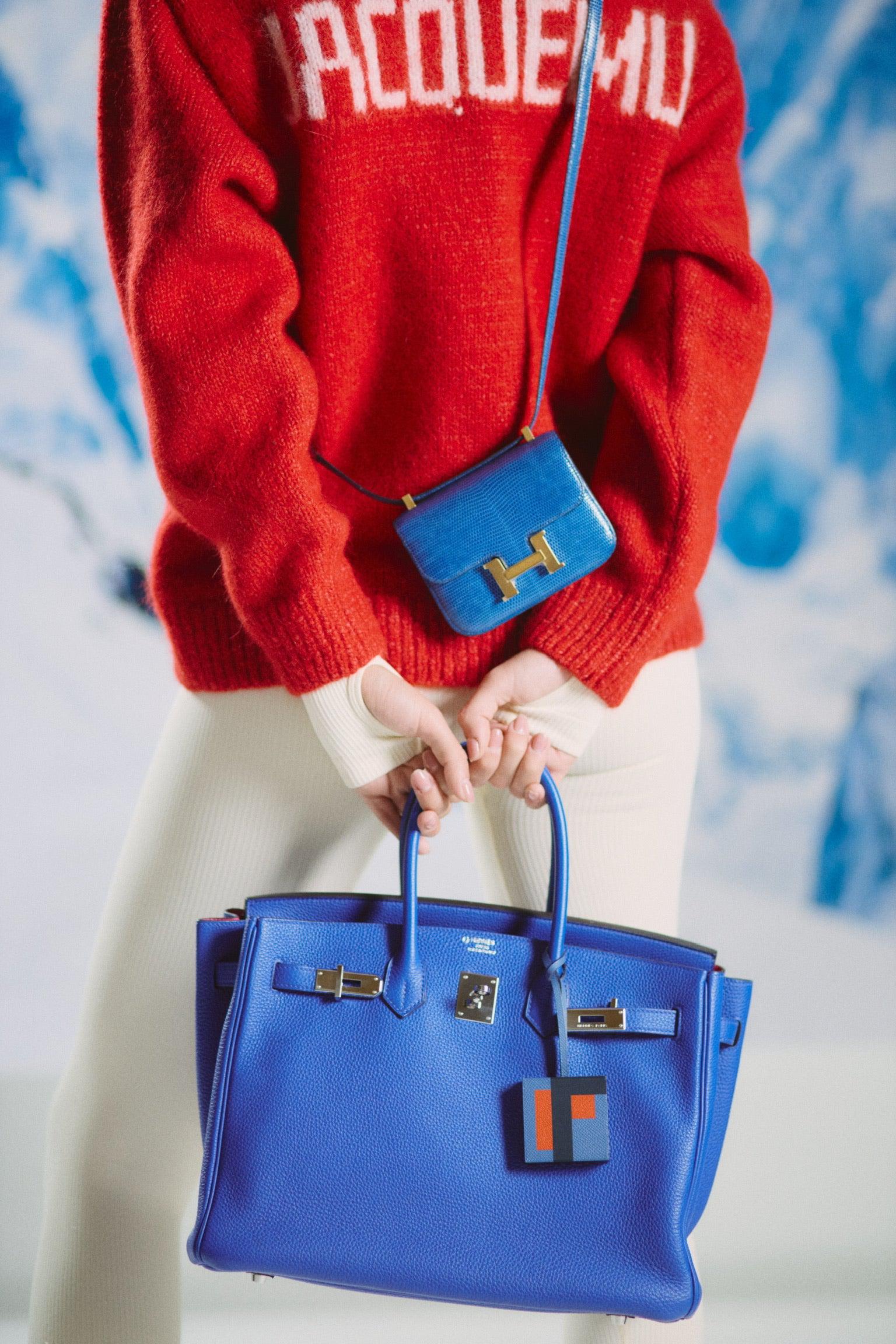 Hermès Constance 14 Micro Bleu Saphir Niloticus Lizard Gold Hardware