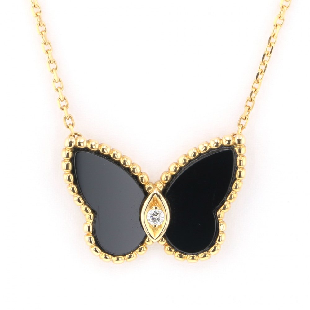 Van Cleef & Arpels Fauna de Papillon Necklace 18K Yellow Gold