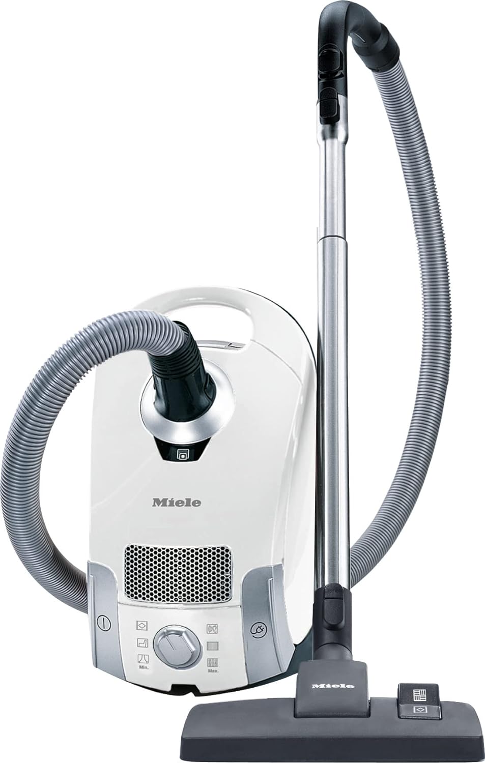 Pure Suction Powerline Canister Vacuum Cleaner, Lotus White