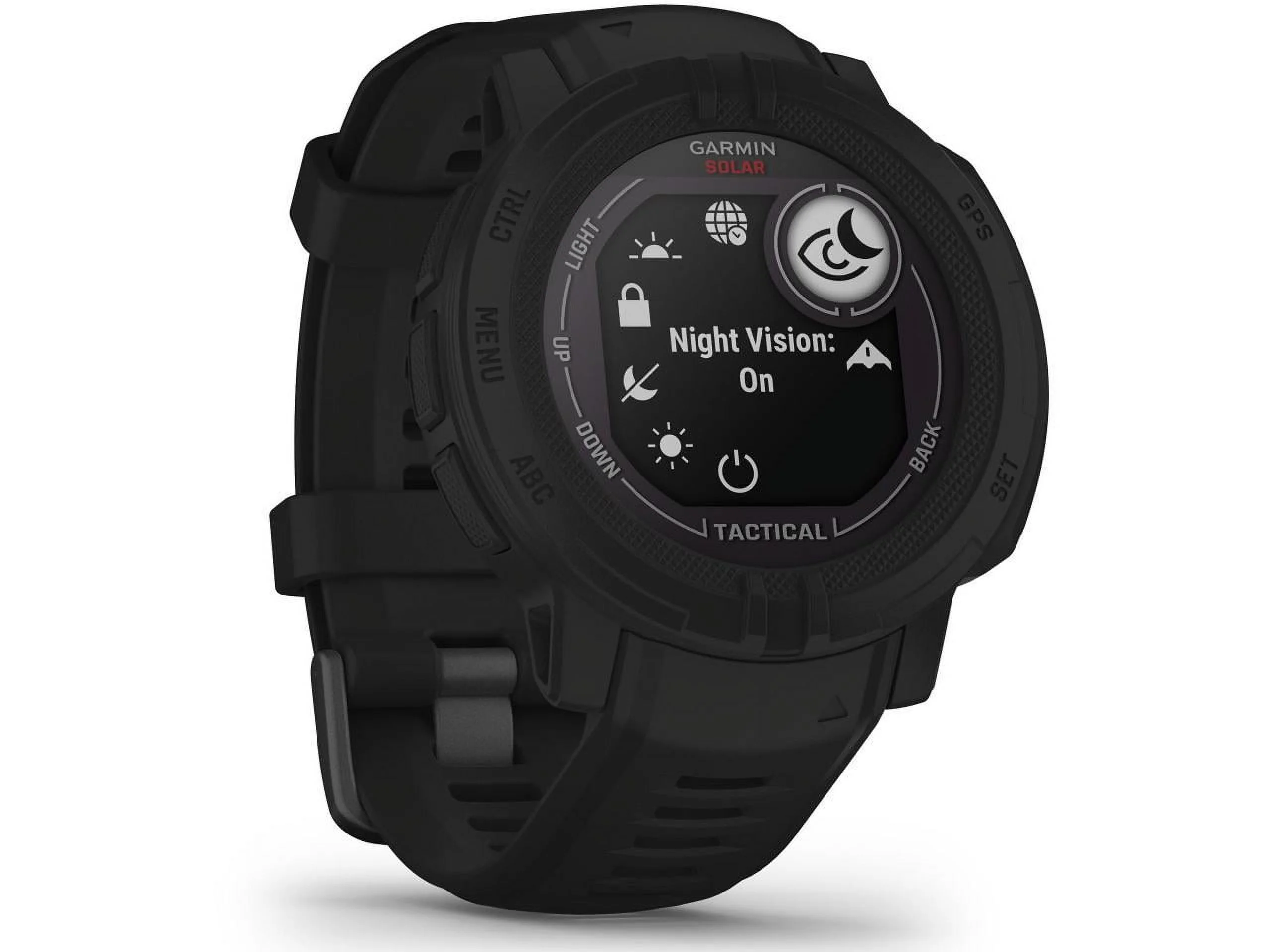 Garmin Instinct 2 Solar Tactical Edition 45mm Rugged GPS Smartwatch, Black
