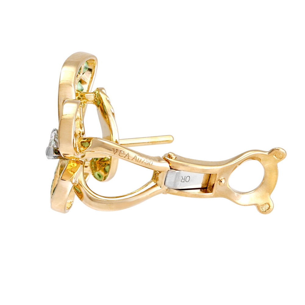 Van Cleef & Arpels Fauna de Papillon Earrings 18K White Gold & 18K Yellow Gold VCARO6W600