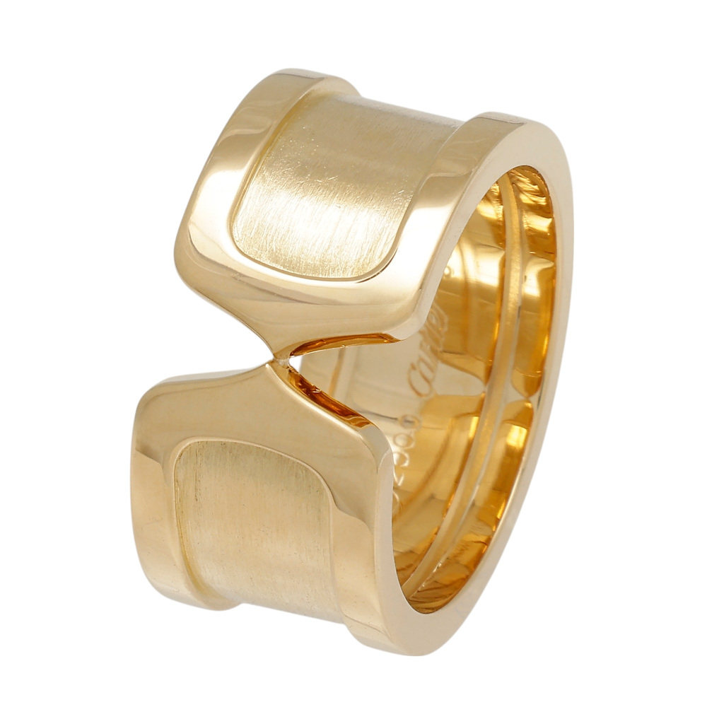 Cartier 2C C Do Ring 18K Yellow Gold