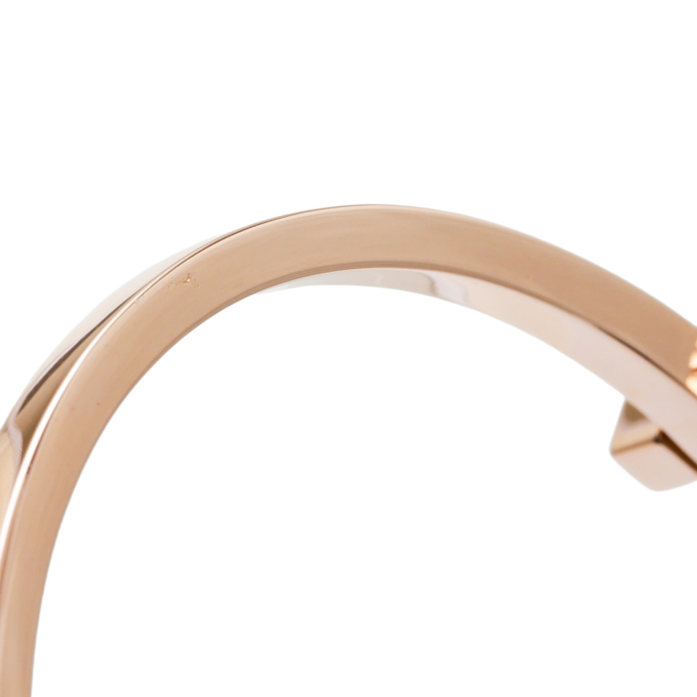 Tiffany & Co. Tiffany T One Narrow Hinge Bangle Bracelet 18K Rose Gold 67794338