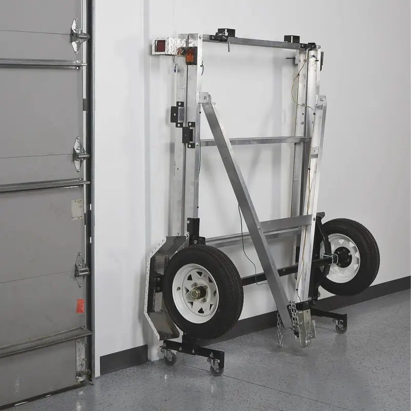 Ultra-Tow Folding Aluminum Utility Trailer Kit – 4ft x 8ft, 1170 lb Load Capacity (Model 3806S109)