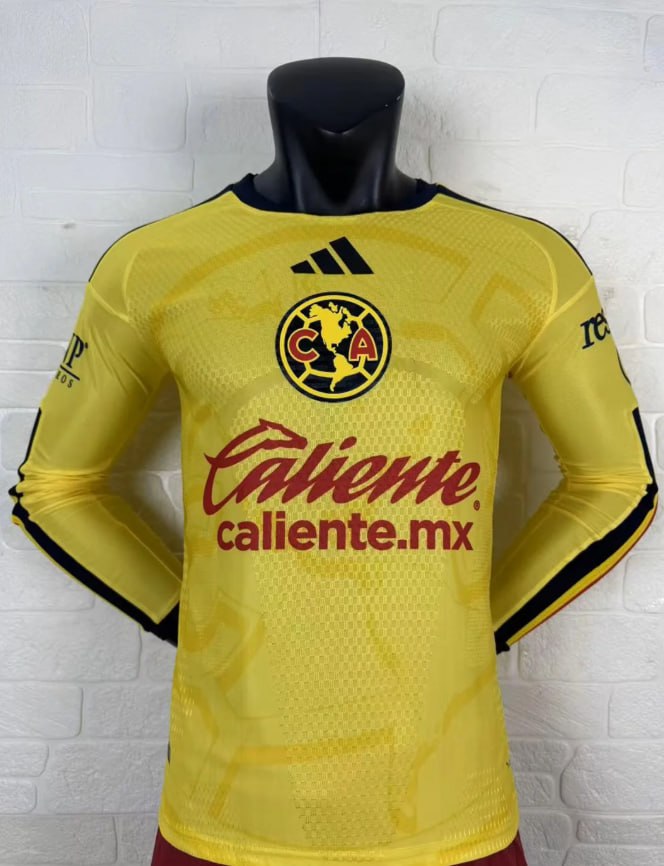 Club America Home Men Player Long Sleeve Jersey 26/27