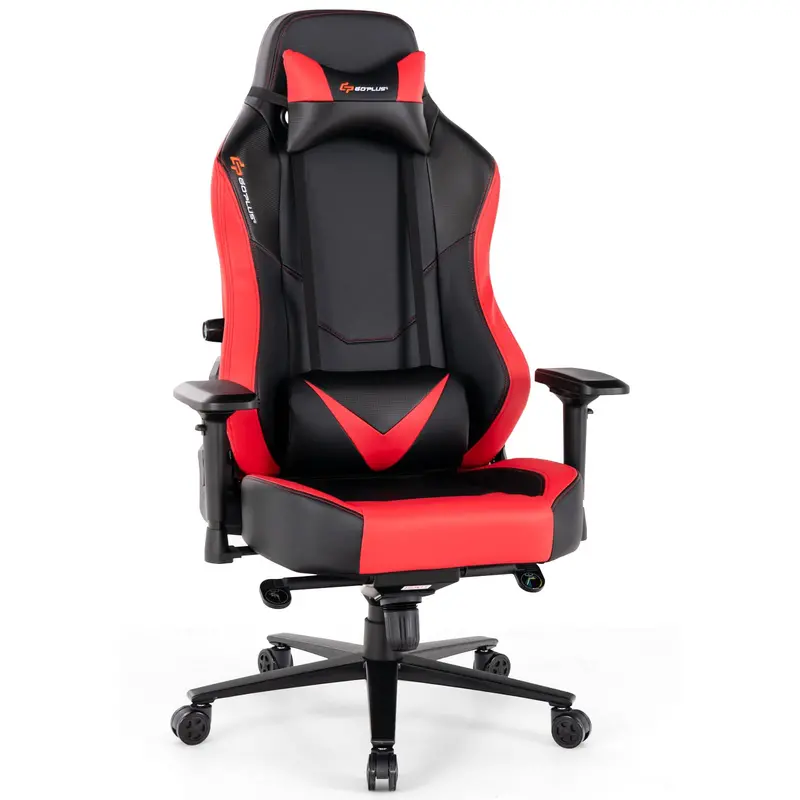 Z-Shaped Gaming Desk – 45.5-Inch Racing-Style Desk with Carbon Fiber Surface and Integrated Mouse Pad