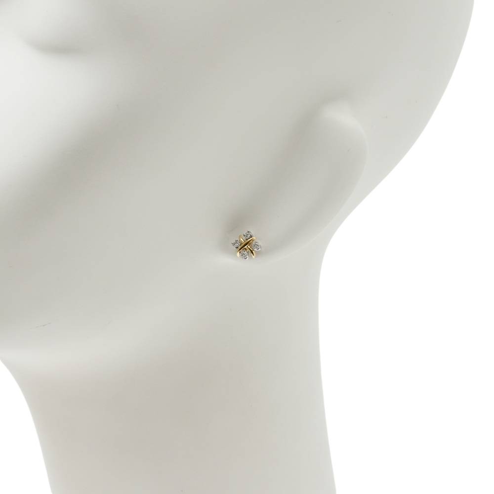 Tiffany & Co. Jean Schlumberger Rin Earrings Platinum & 18K Yellow Gold Diamond 60090615