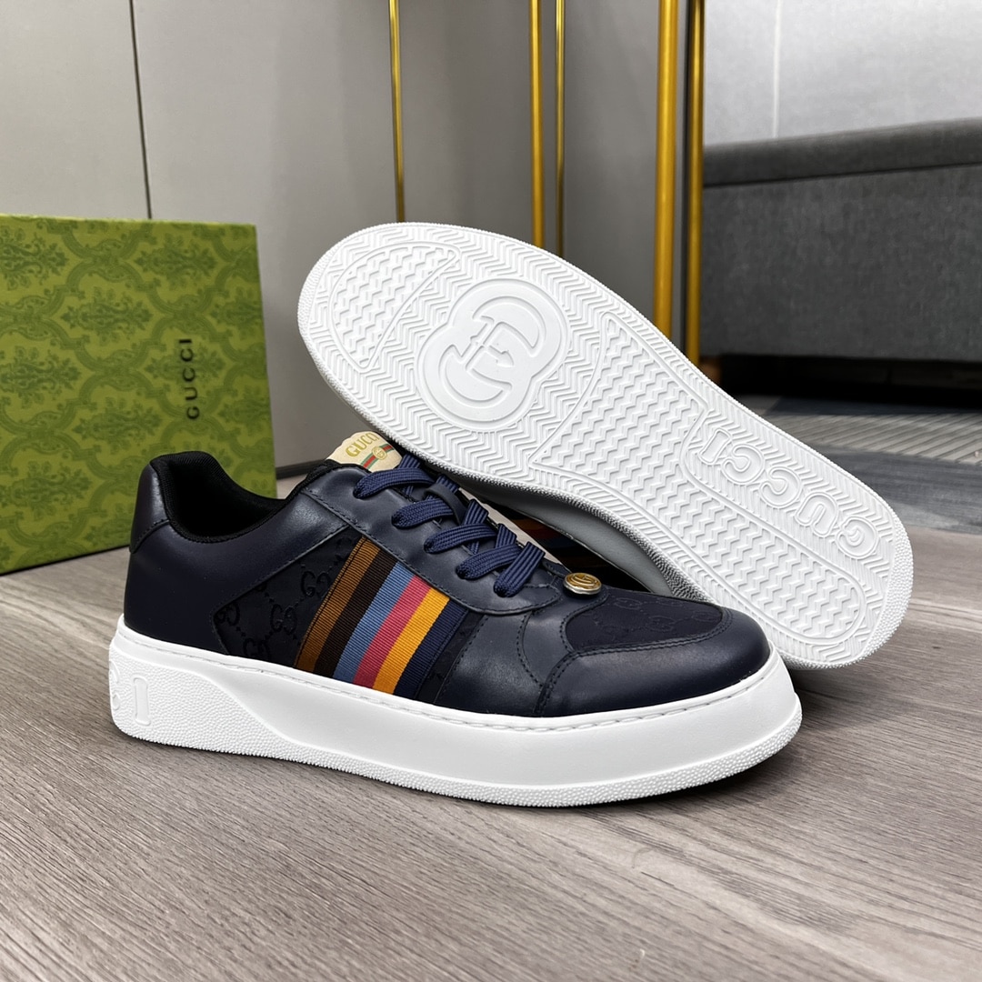 Gucci Sneaker Multicolor Side Bands Navy Blue
