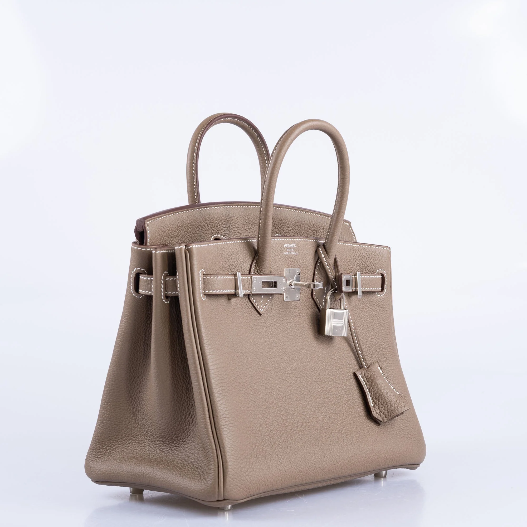 Hermès Birkin 25 Étoupe Togo Palladium Hardware
