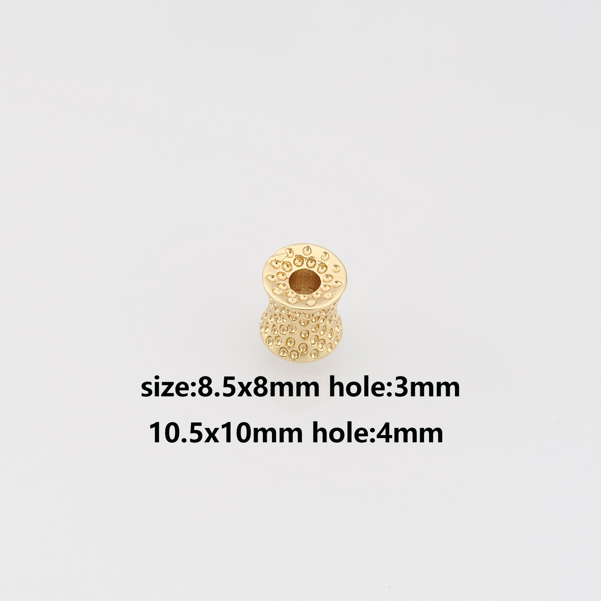 18K Gold Filled Tube Spacer Beads,Tube Beads for Bracelet Jewelry Necklace Making Supply