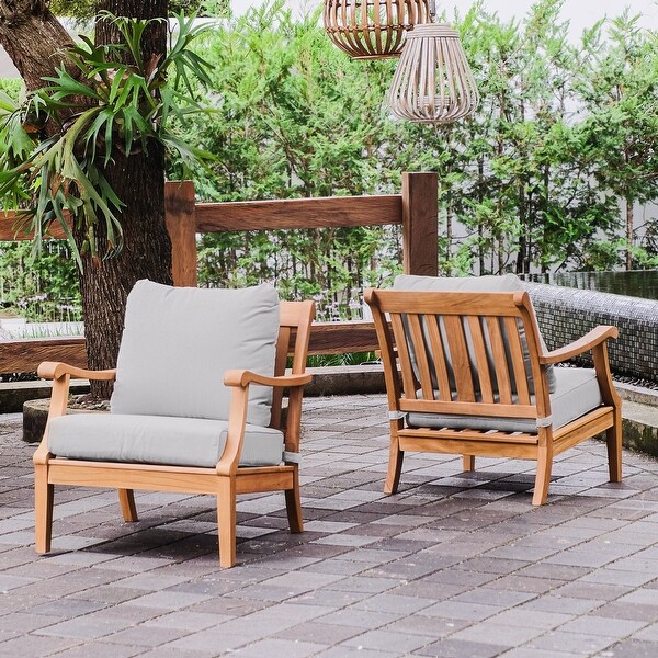 Cambridge Casual Robin 2piece Teak Outdoor Club Chair Set