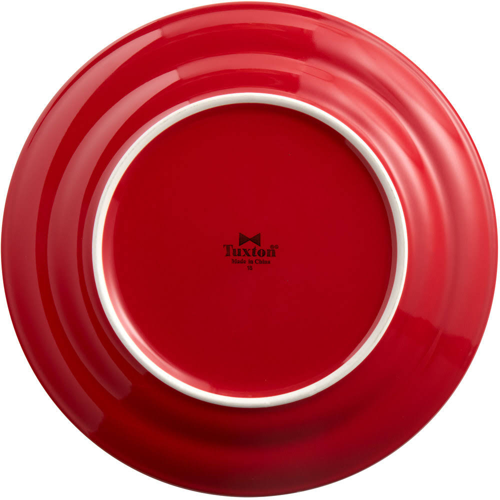Tuxton China CQA-104 10.5 inch Plate - Red