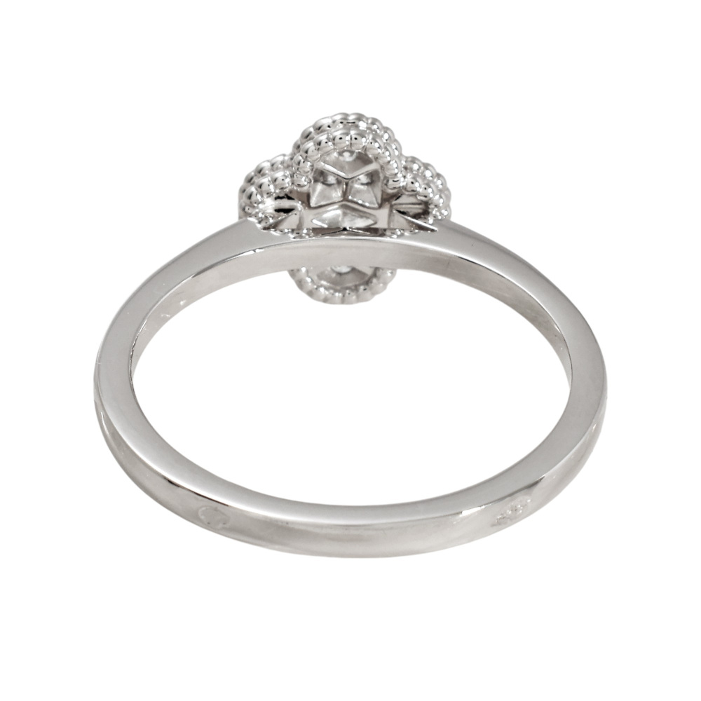 Van Cleef & Arpels Sweet Alhambra Ring 18K White Gold Diamond VCARO85800