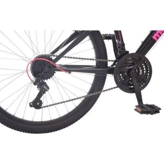 Excursion Mountain Bike, Girls, 24″, Black/Pink
