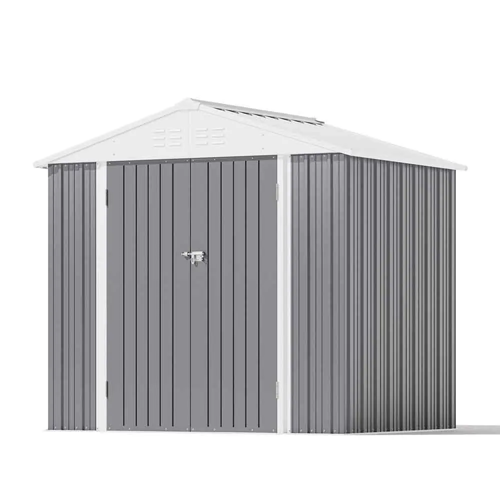 Patiowell 8x6 Metal Shed Pro With Peak Roof