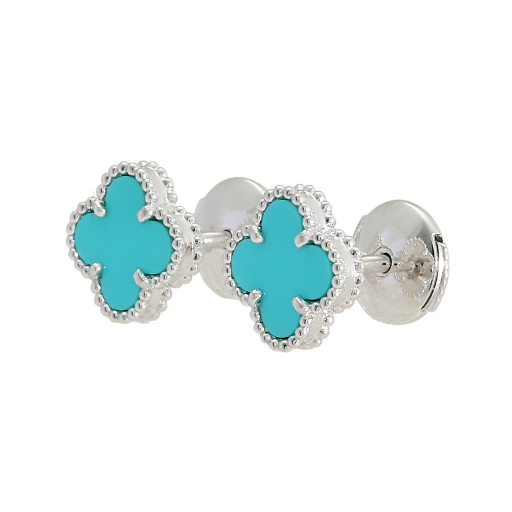 Van Cleef & Arpels Sweet Alhambra Earrings 18K White Gold VCARA44500