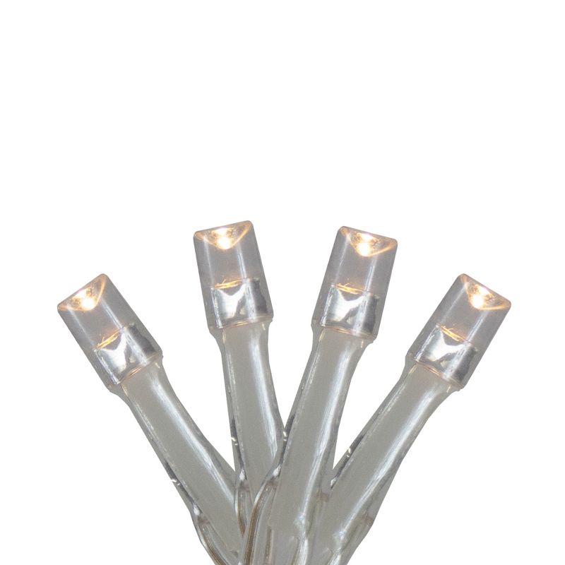 Brite Star LED Christmas Light Set - Warm White - 5' Silver Wire - 15ct