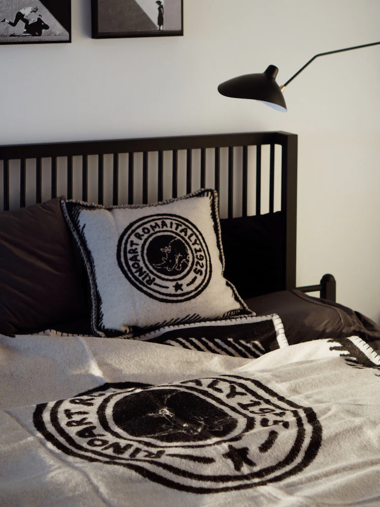 BD039 - Double-sided Cashmere Rhino Pillow