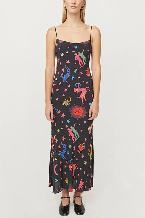 Backless Zodiac Maxi DressClistos