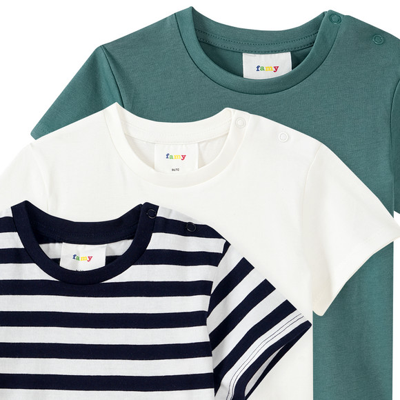 Famy 3 Baby T-Shirts im Basic-Look