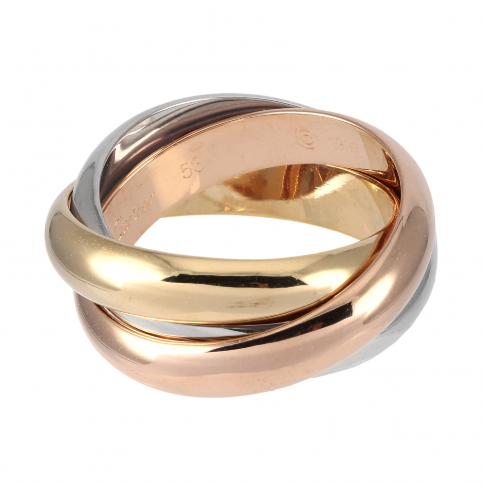 Cartier Trinity Ring Tri-Gold