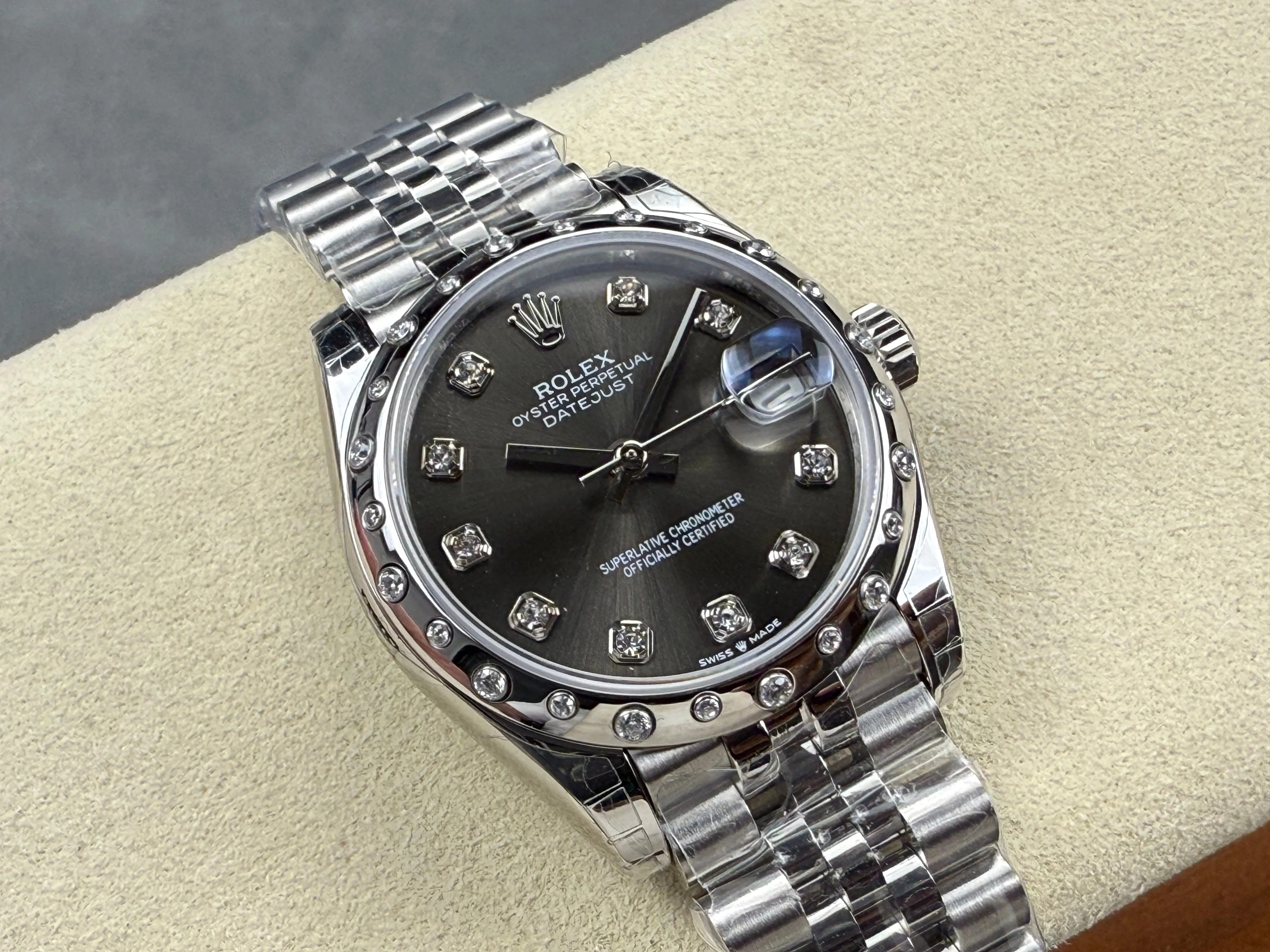 Rolex Datejust Oyster 31mm Diamond Black