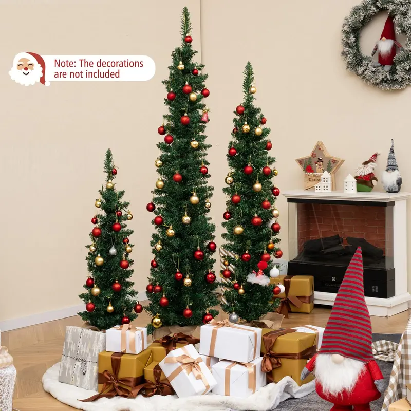 Pre-Lit Christmas Tree with 8 Light Modes – Adjustable Brightness & Timer