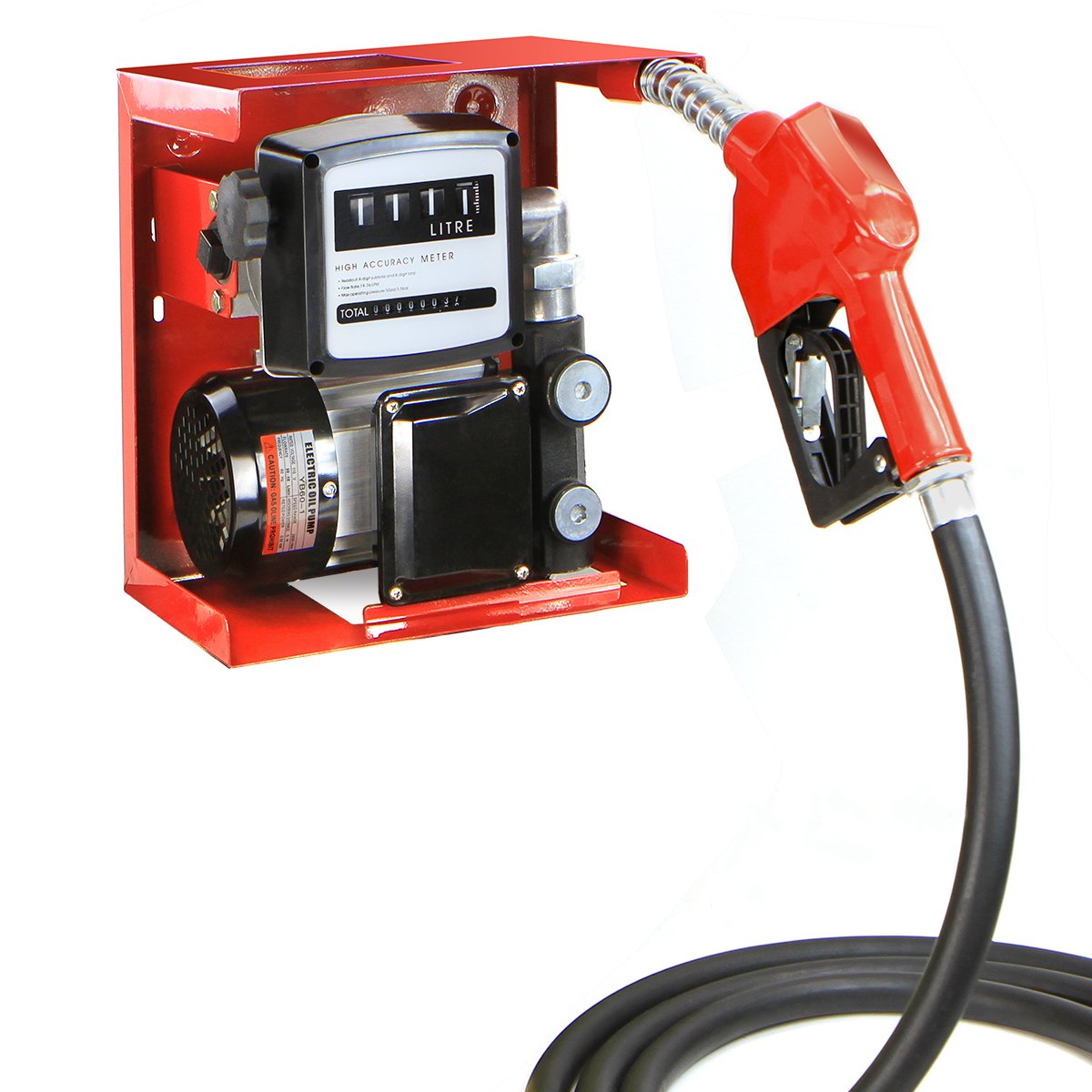 110V Diesel Biodiesel Kerosene Transfer Fuel Pump Meter Automatic