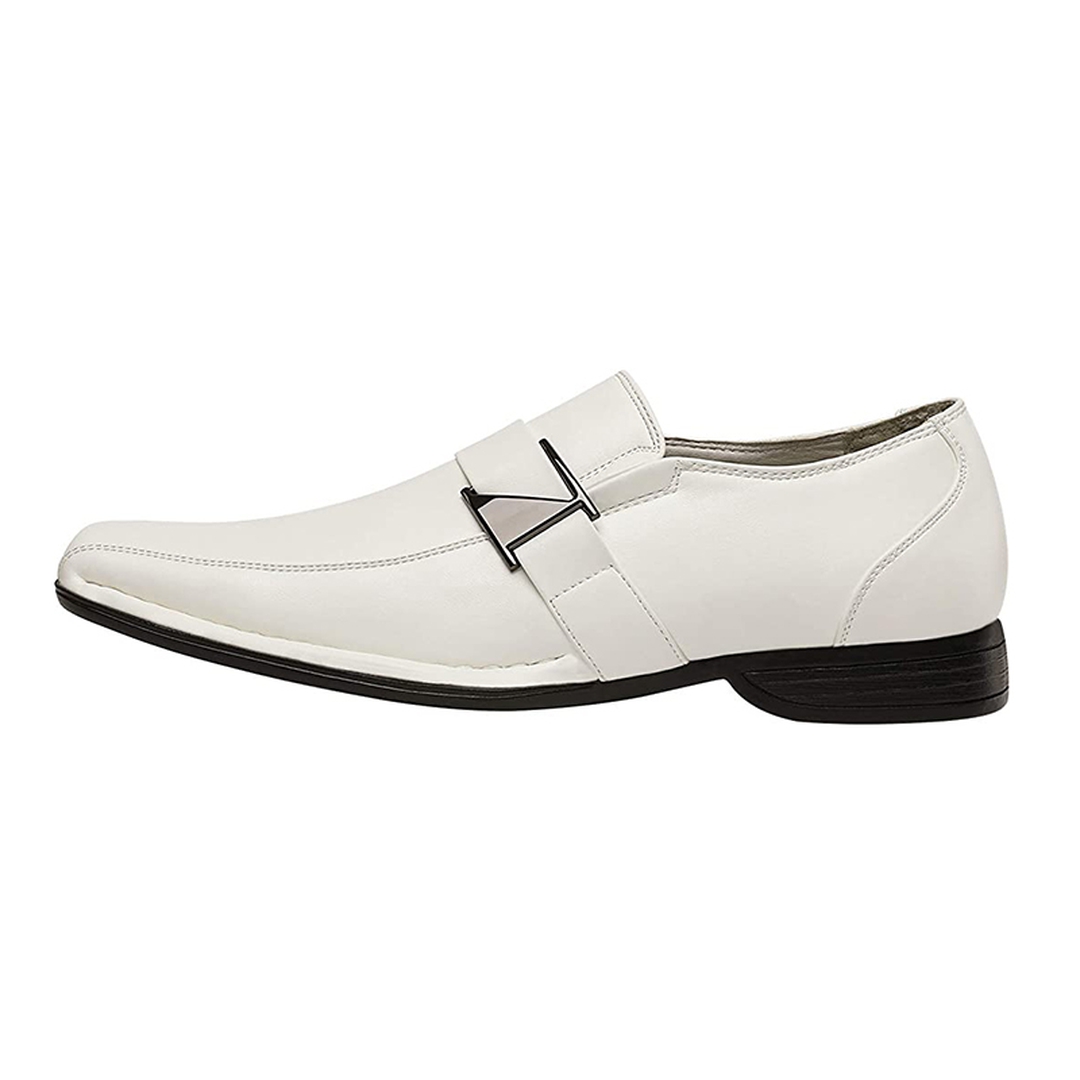 Men's Buckle Strap Dress Loafers