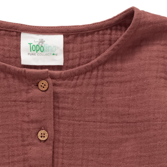 Topolino Pure Collection Mädchen Musselin-Bluse aus Bio-Baumwolle