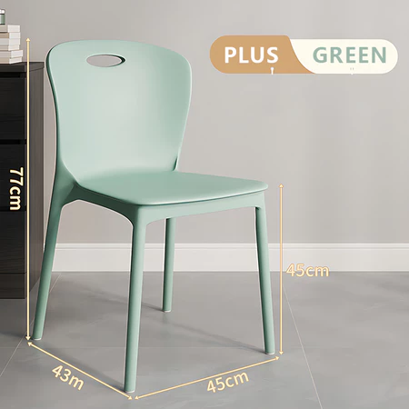 Kerusi Plastik Rumah Kukuh - Stackable Plastic Dining Chair, Heavy Duty Home Use,Book room