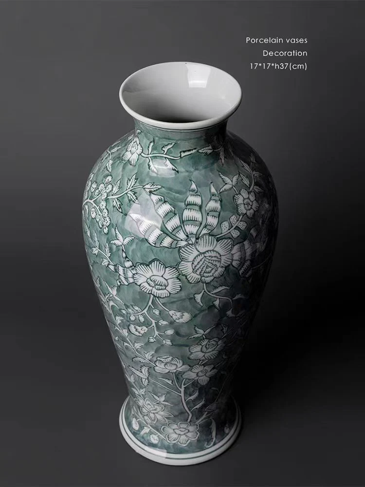 DC230 - Oriental Paris / Sky Green Jade Grisaille Hand-painted 