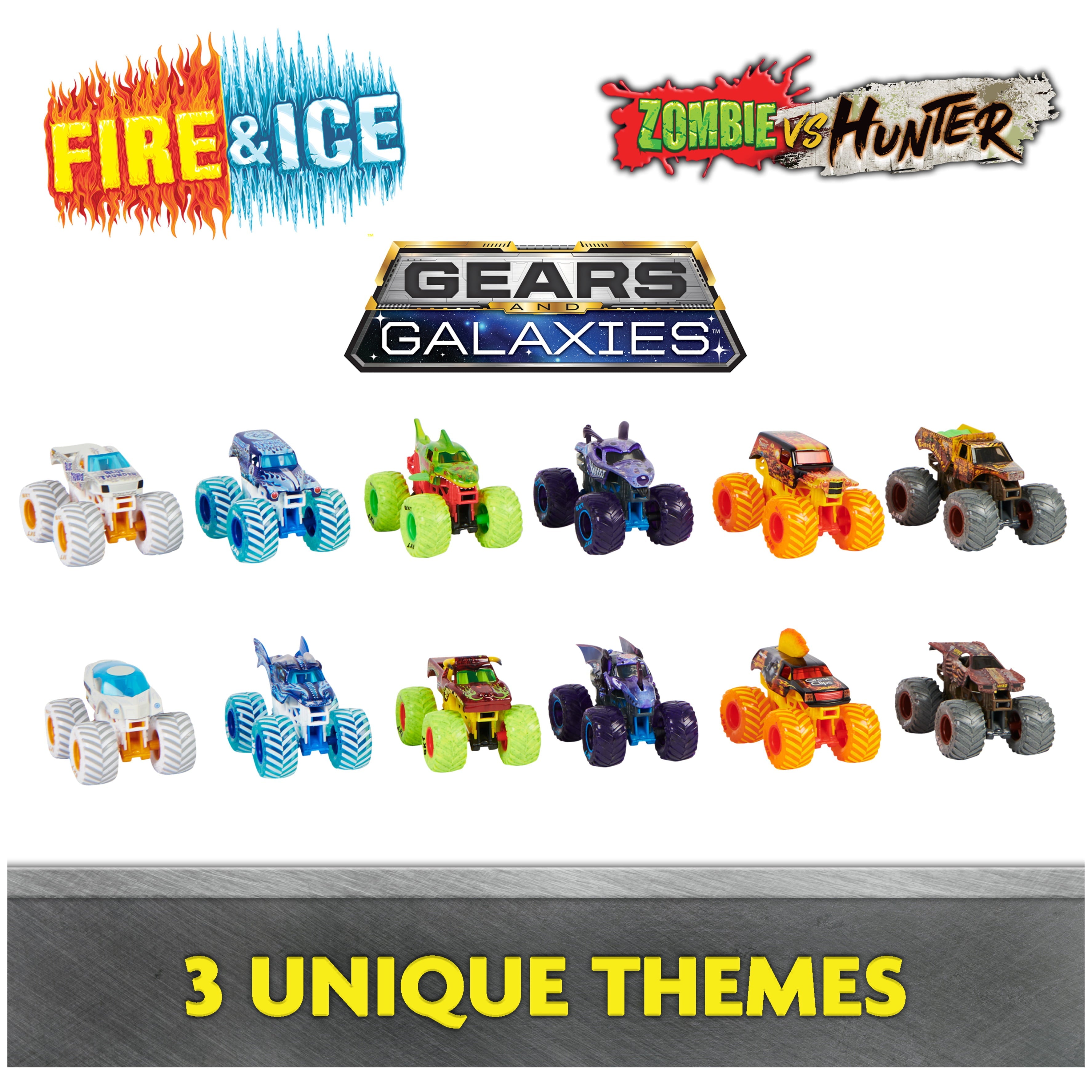 Monster Jam, 12-Pack 1:64 Scale Monster Truck Vehicles ( Exclusive)