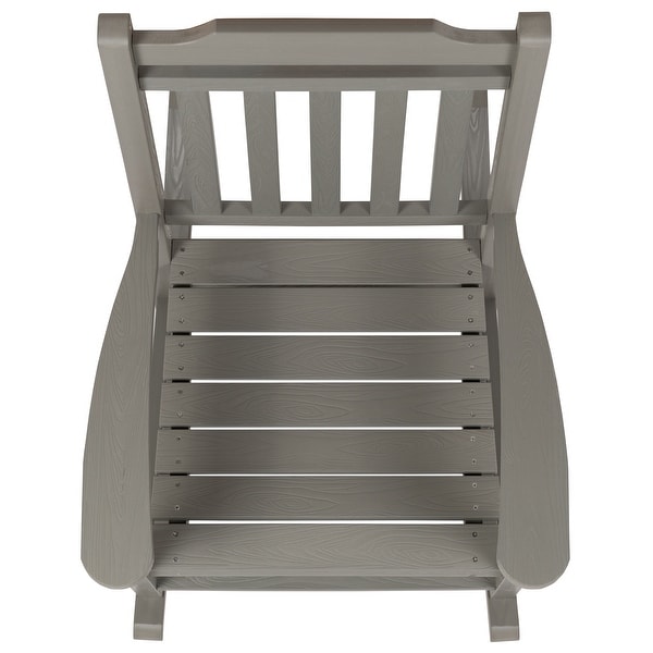 2 Pack AllWeather Faux Wood Rocking Chair