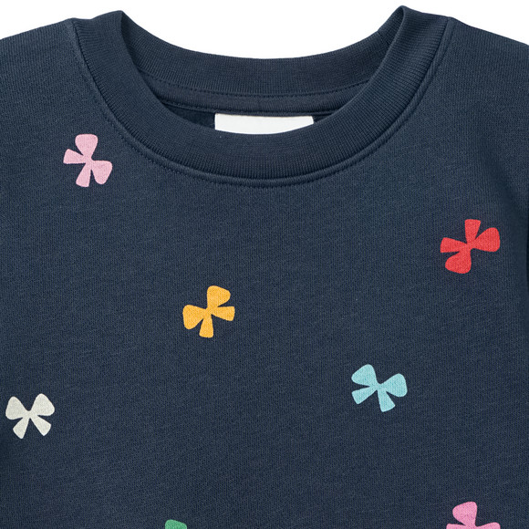 Famy Mädchen Sweatkleid mit Allover-Print