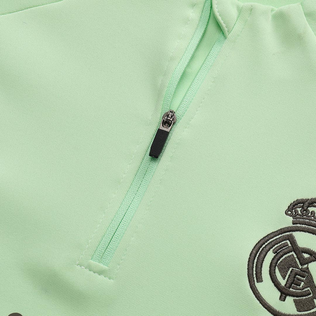 Real Madrid 1/4 Zip Tracksuit 2025/26 Green