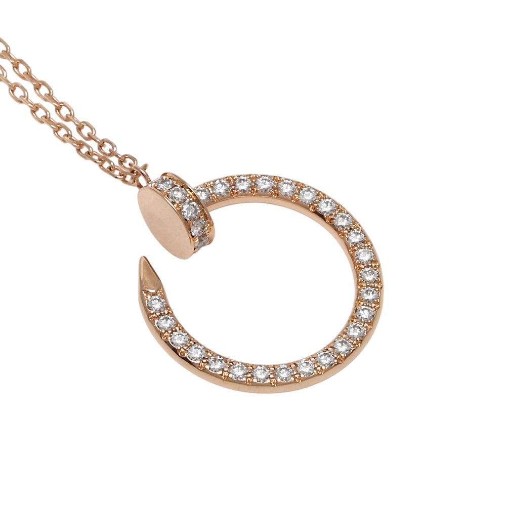 Cartier Juste un Clou Diamond Necklace 18K Rose Gold B7224894
