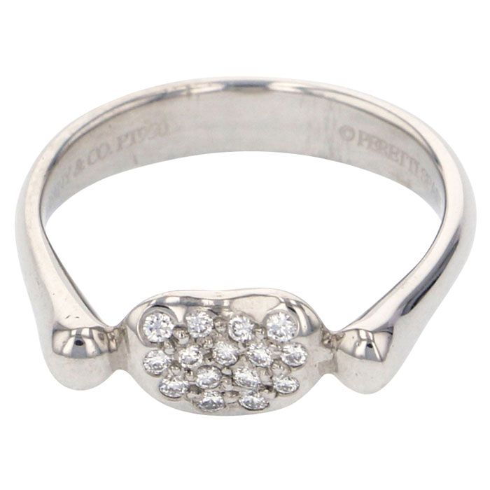 Tiffany & Co. Tiffany Beans Rings PT950 Ring Platinum Diamond