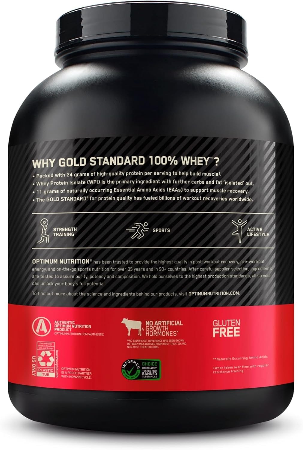 Gold Standard Whey Protein Powder, Mocha Cappuccino, 5 Pound